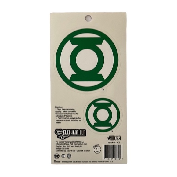 Justice League Car Decal Green Lantern Logo 3.5” and 2” DC Comic USA Stickers - Picture 2 of 4